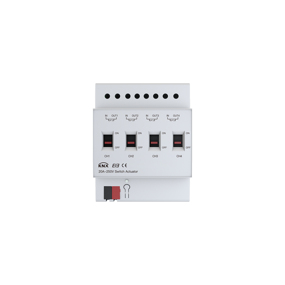 4 circuits 20A switch actuator