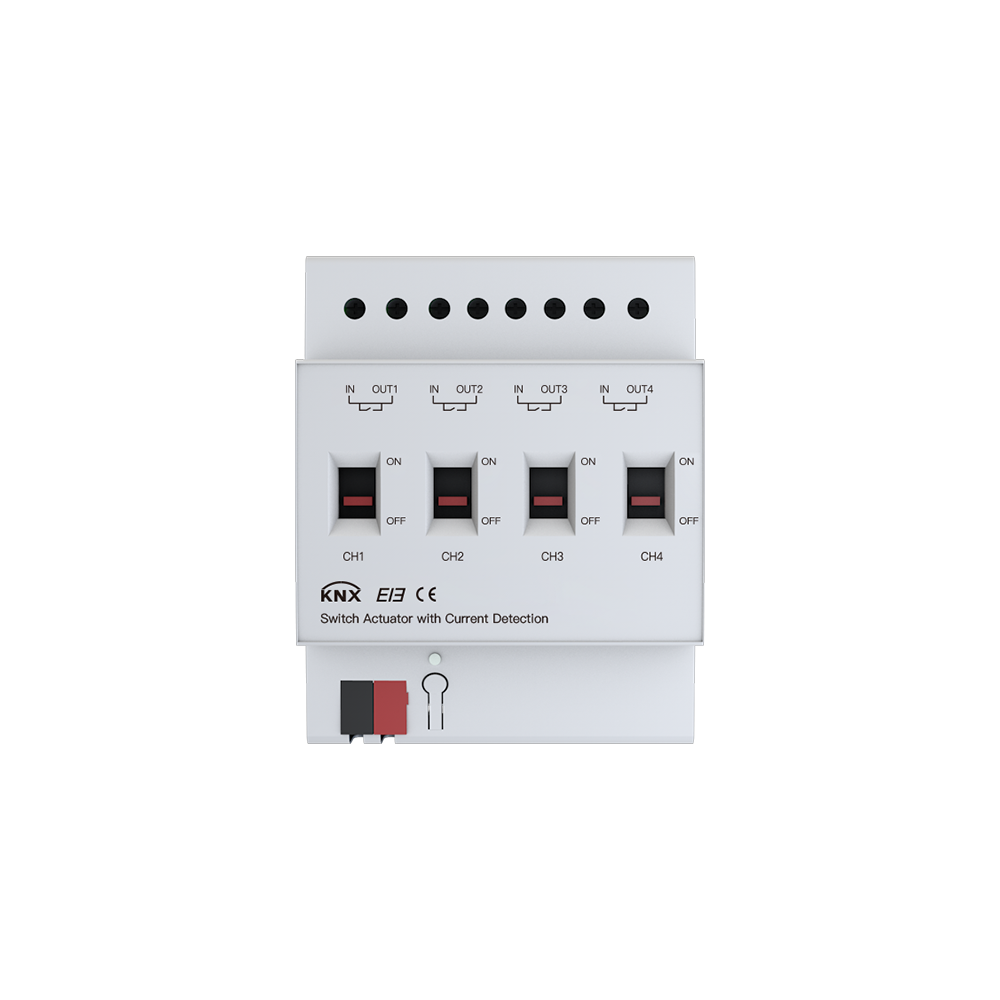4 circuits 16A switch actuator with current detection
