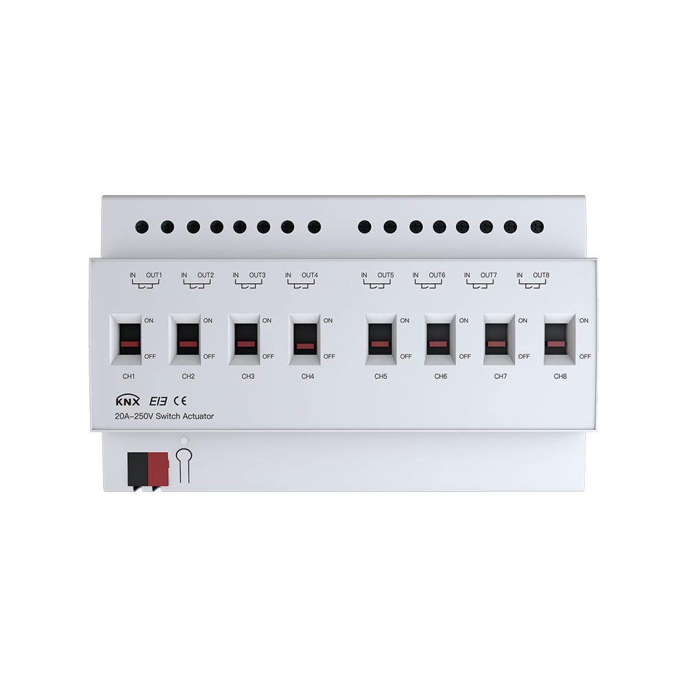 8 circuits 20A switch actuator