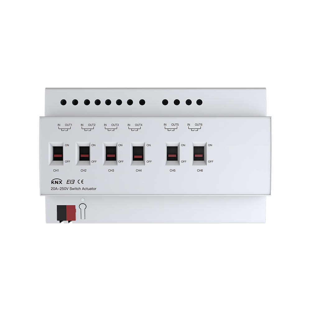 6 circuits 20A switch actuator