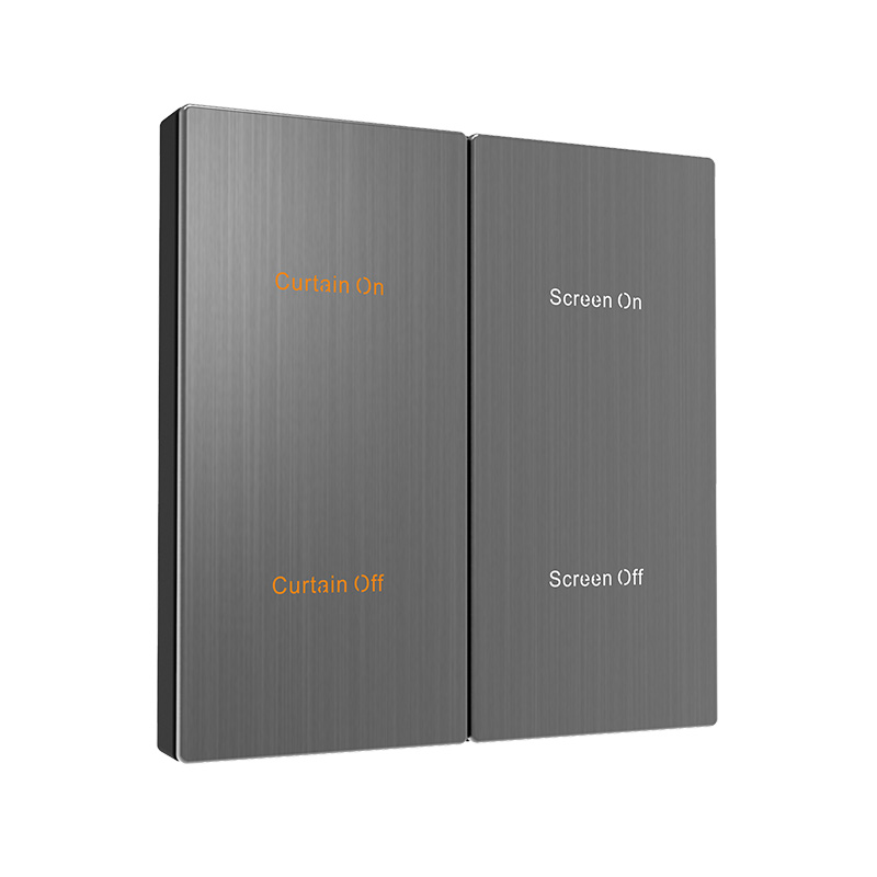 knx brushed grey smart switch