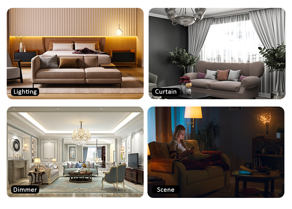 knx smart devices of lighting / curtain / dimming / secene contro