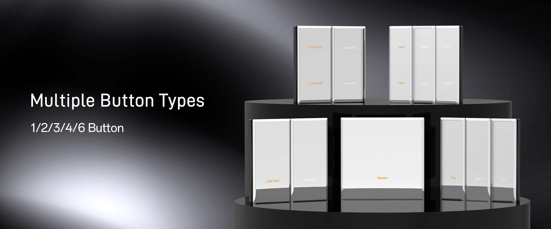 knx wall light switch for smart home and office buildingl