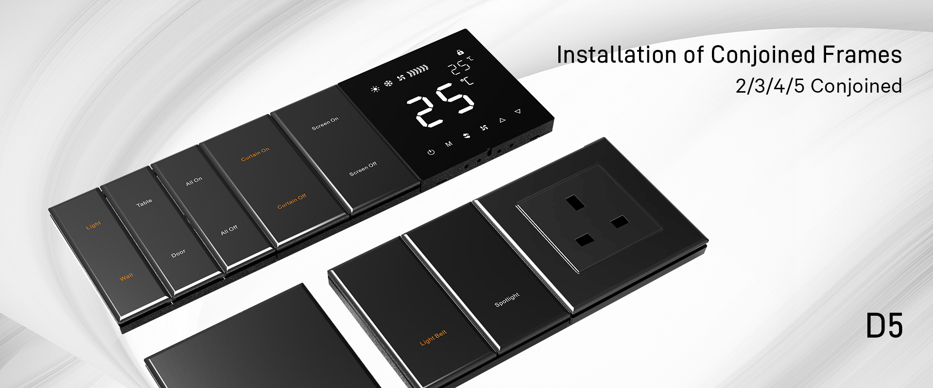 knx smart switch and thermostat